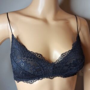 Free People‎ Black Maya Multiway Bralette Lace Bra Size Small